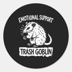 Trash Goblin Ssum Emotional Suprt Funny Meme Classic Round Sticker
