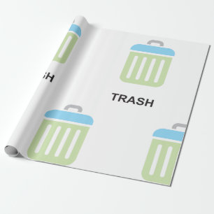 Trash Icon Wrapping Paper