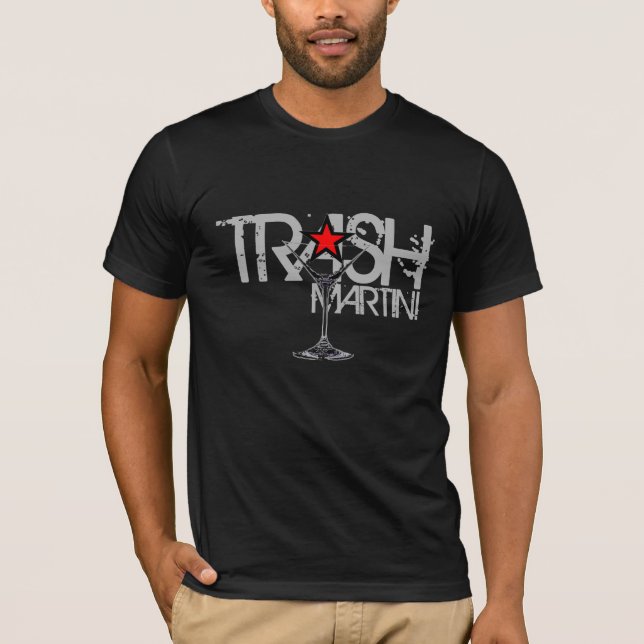 TRASH Martini Silver Logo T-Shirt (Front)