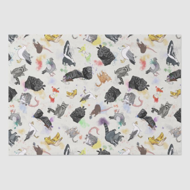 Trash Panda and Friends Tissue Paper (Front)