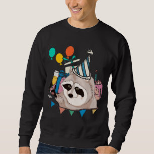 Trash Panda Birthday Party Funny Animal Lover Racc Sweatshirt