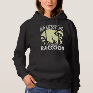 Trash Panda Costume Party Forest Animal  Racoon Hoodie
