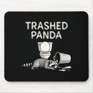 Trash Panda Drunk Racoon Funny Racoon Animal Lover Mouse Pad
