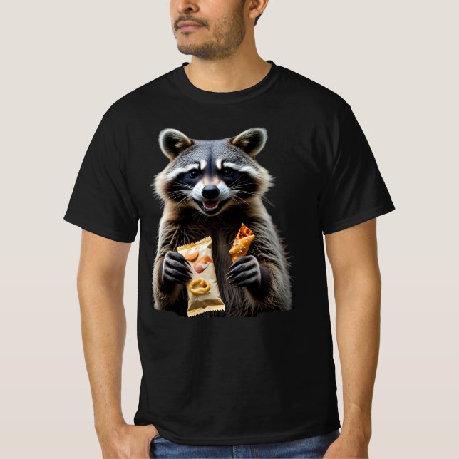 Trash Panda: Funny Racoon Graphic T-Shirt (Front)