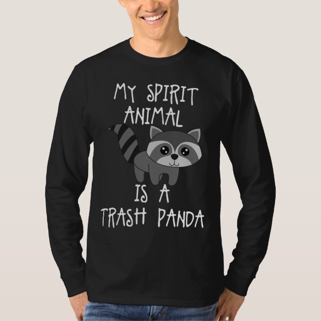Trash Panda Racoon Stuffed Animal Racoon Plush R T-Shirt (Front)