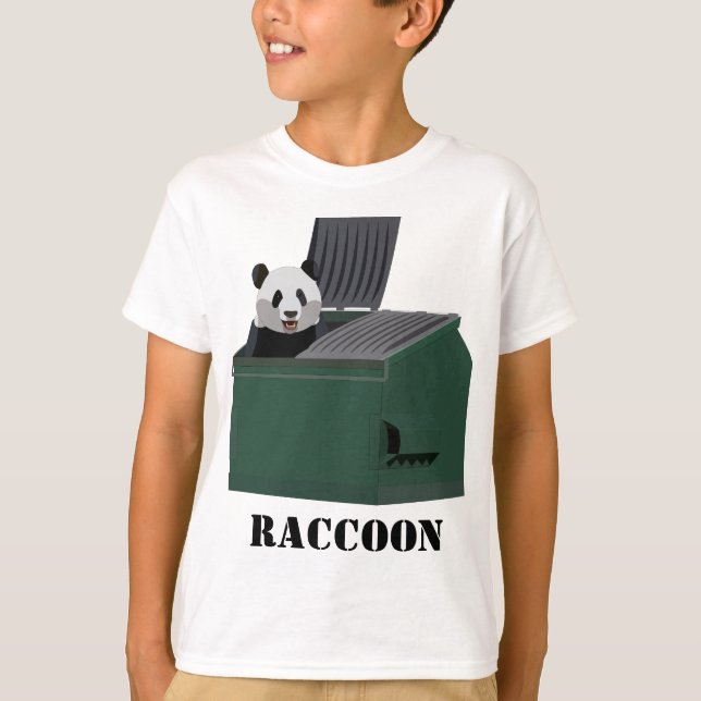 Trash Panda shirt that says RACCOON (Front)