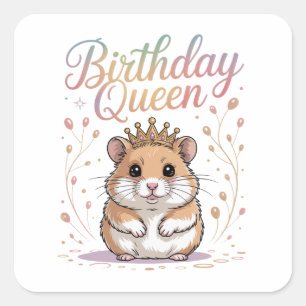 Trash Panda Squad Funny Raccoon Cute Meme Design Square Sticker