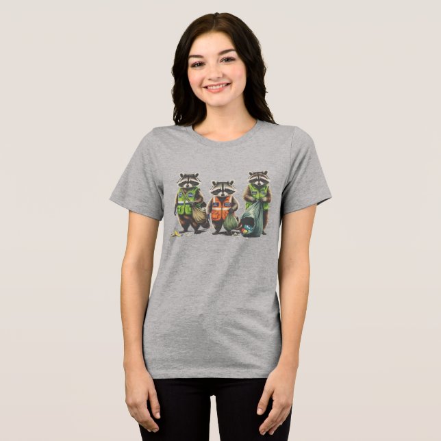 Trash Pandas: 3 Pendejos Tri-Blend Shirt (Front Full)