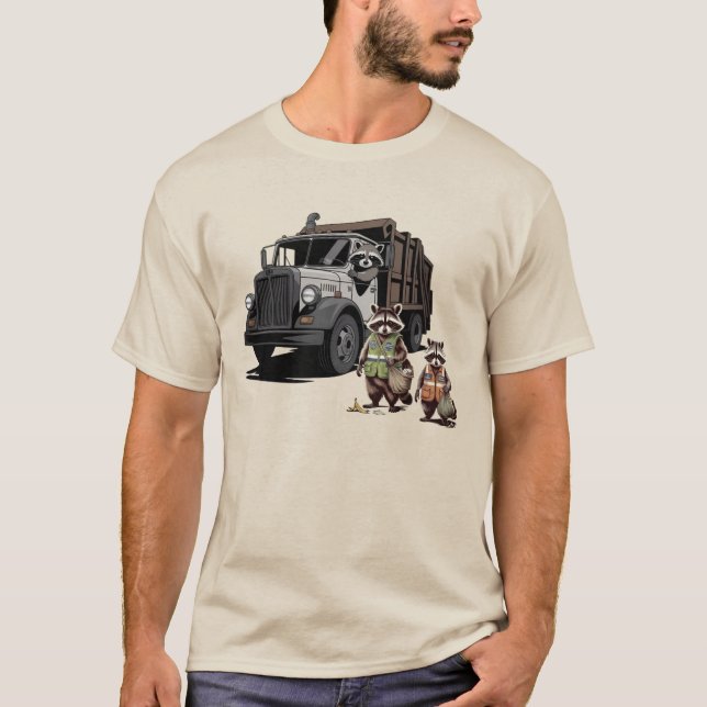 Trash Pandas: Dumpster Truck Trio T-Shirt (Front)