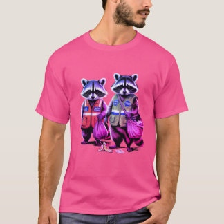 Trash Pandas: Neon tinted Dynamic Duo  T-Shirt