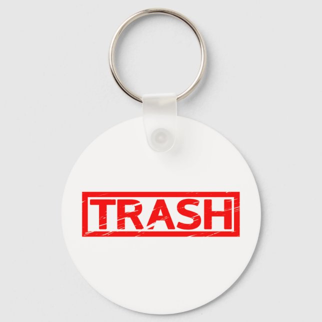 Trash Stamp Key Ring (Front)