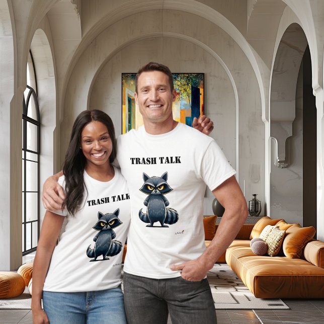 Trash Talk Funny Racoon T-Shirt (Creator Uploaded)