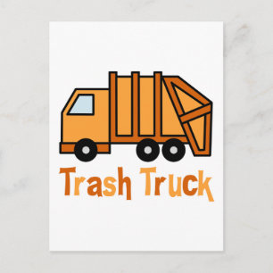 Trash Truck Postcard