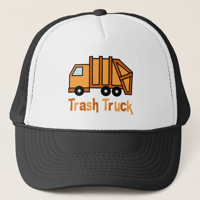 Trash Truck Trucker Hat (Front)