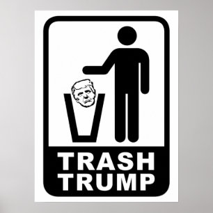 trash trump poster