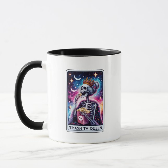 Trash TV Queen Tarot Card Mug (Left)