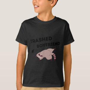 Trashed Boyfriend, Funny Trashed Panda Couples Pre T-Shirt