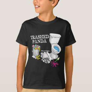 Trashed Panda Drunk Racoon Party Animal Meme Funny T-Shirt
