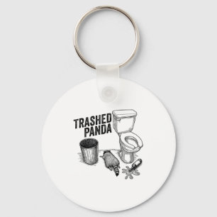 Trashed Panda, Funny Drunk Raccoon, Trash Panda Hu Key Ring
