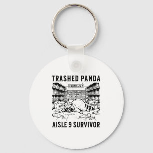 Trashed Panda Liquore Funny Hangover Crazy Drunk R Key Ring