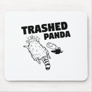 Trashed Panda  Mouse Pad
