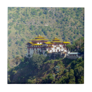 Trashigang Dzong - Eastern Bhutan, Hiamalaya, Asia Tile