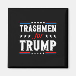 Trashmen For Trump 2025 Funny Election Garbygeman  Magnet