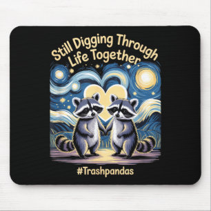 Trashpandas Couples Matching Valentines Day Annive Mouse Pad