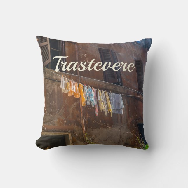 Trastevere Rome Cushion (Front)