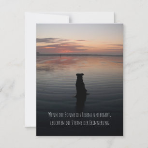 Trauerkarte Hund Card