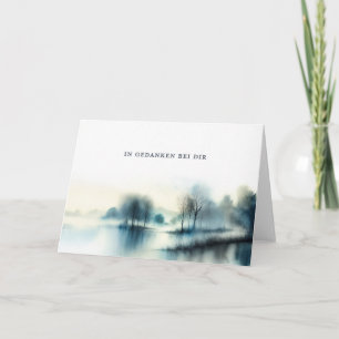 Trauerkarte "In Gedanken bei dir"  Card