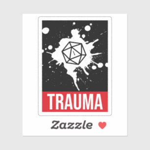 Trauma Critical Fail D20 Dice
