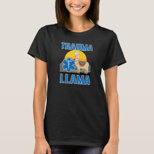 Trauma Llama Birthday Men Women Kids EMT Animal 2 T-Shirt