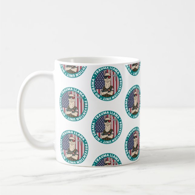Trauma Llama Prevention Unit Coffee mug (Left)