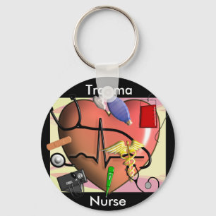 Trauma Nurse Art Gifts Key Ring