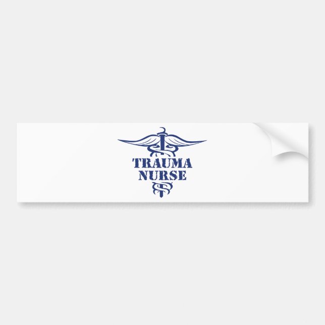 trauma nurse bumper sticker (Front)