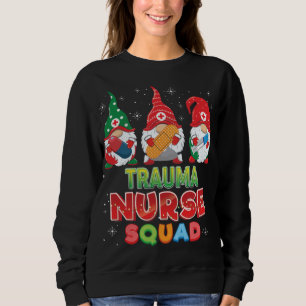 Trauma Nurse Squad Christmas Gnomes Ugly Sweater G