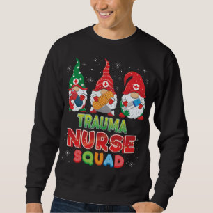 Trauma Nurse Squad Christmas Gnomes Ugly Sweater G