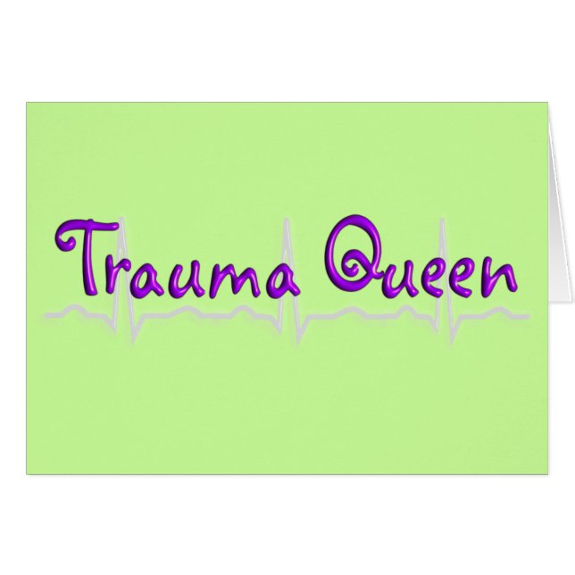 Trauma Nurse "Trauma Queen' T-Shirts and Gifts (Front Horizontal)