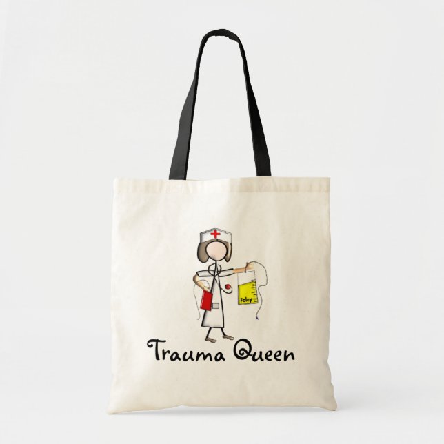 Trauma Nurse "Trauma Queen"  T-Shirts and Gifts Tote Bag (Front)