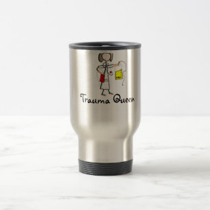 Trauma Nurse "Trauma Queen" T-Shirts and Gifts Travel Mug