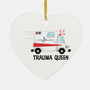 Trauma Queen Ceramic Tree Decoration