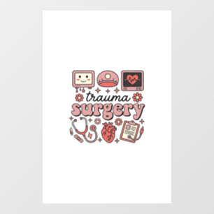 Trauma Surgery Vintage Medical Vector Shirt Design