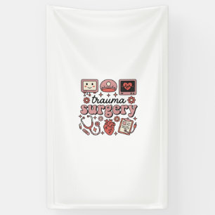 Trauma Surgery Vintage Medical Vector Shirt Design Banner