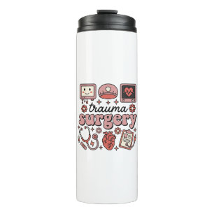 Trauma Surgery Vintage Medical Vector Shirt Design Thermal Tumbler