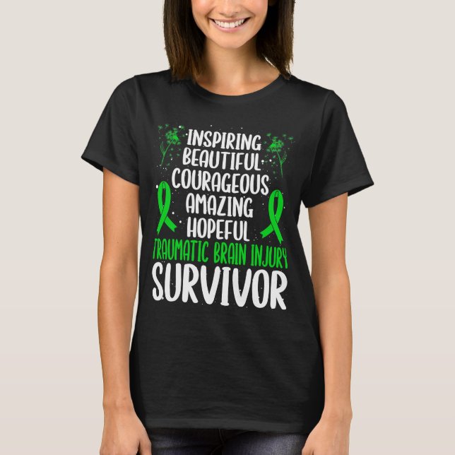 Traumatic Brain Injury Awareness Movement TBI T-Shirt (Front)