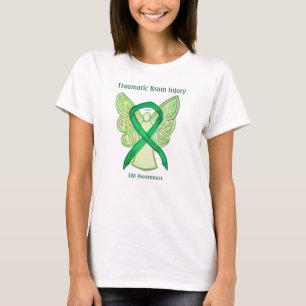 Traumatic Brain Injury Awareness Ribbon ArtT-Shirt T-Shirt