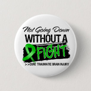 Traumatic Brain Injury Not Going Down 6 Cm Round Badge