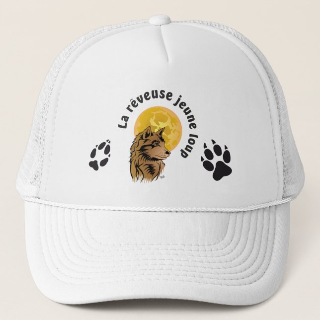 träumendes Wolfsbaby Trucker Hat (Front)