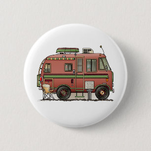Travco Motor Home Camper RV 6 Cm Round Badge